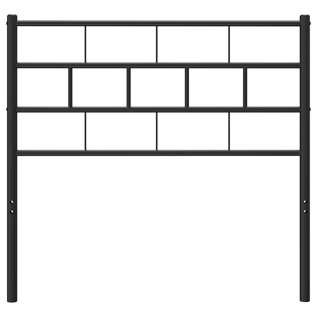 vidaXL Tăblie de pat metalică, negru, 100 cm vidaXL Tăblie de pat metalică, negru, 100 cm