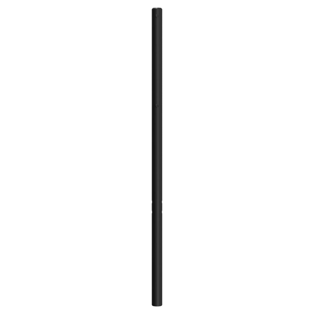 vidaXL Tăblie de pat metalică, negru, 140 cm