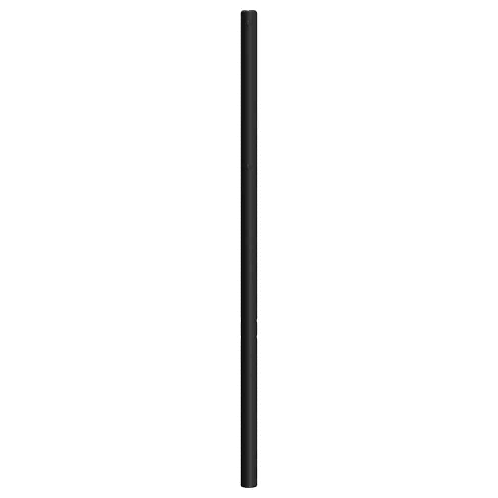 vidaXL Tăblie de pat metalică, negru, 193 cm