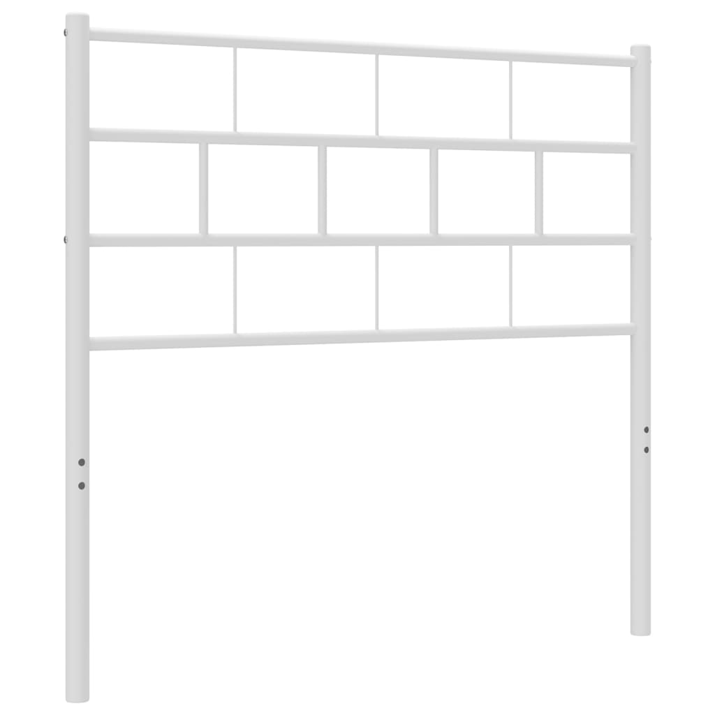 vidaXL Tăblie de pat metalică, alb, 80 cm vidaXL Tăblie de pat metalică, alb, 80 cm