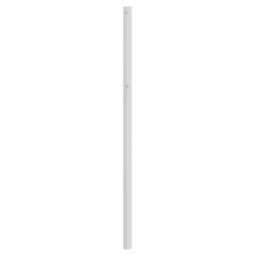 vidaXL Tăblie de pat metalică, alb, 100 cm