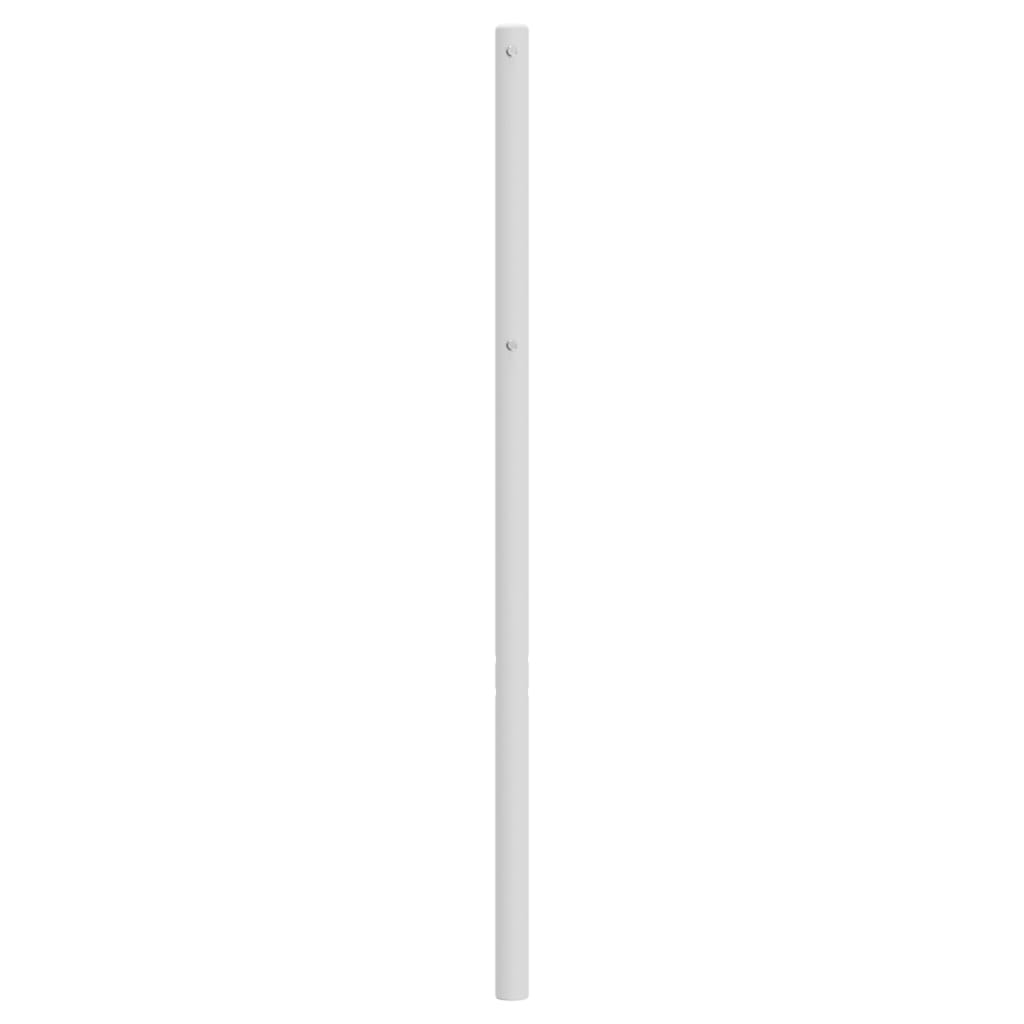 vidaXL Tăblie de pat metalică, alb, 120 cm