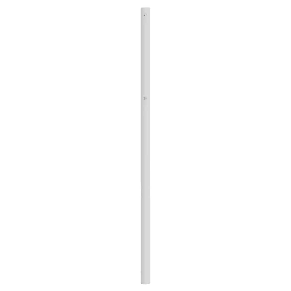 vidaXL Tăblie de pat metalică, alb, 150 cm