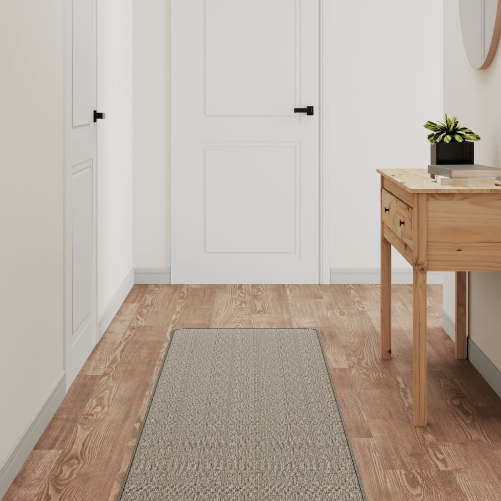 vidaXL Covor traversă aspect sisal, gri taupe, 50x200 cm vidaXL Covor traversă aspect sisal, gri taupe, 50x200 cm