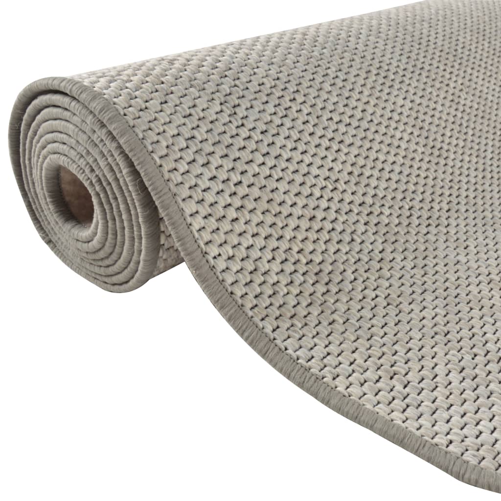 vidaXL Covor traversă aspect sisal, gri taupe, 80x200 cm vidaXL Covor traversă aspect sisal, gri taupe, 80x200 cm