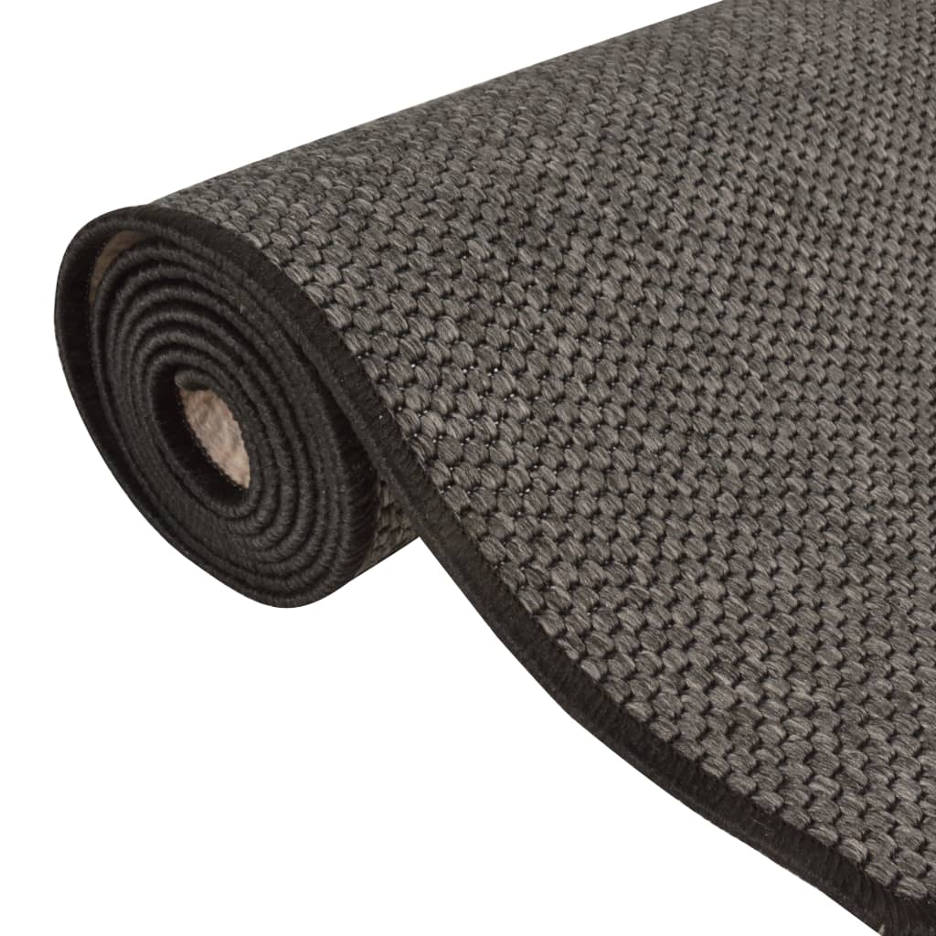 vidaXL Covor traversă aspect sisal, antracit, 50x200 cm vidaXL Covor traversă aspect sisal, antracit, 50x200 cm