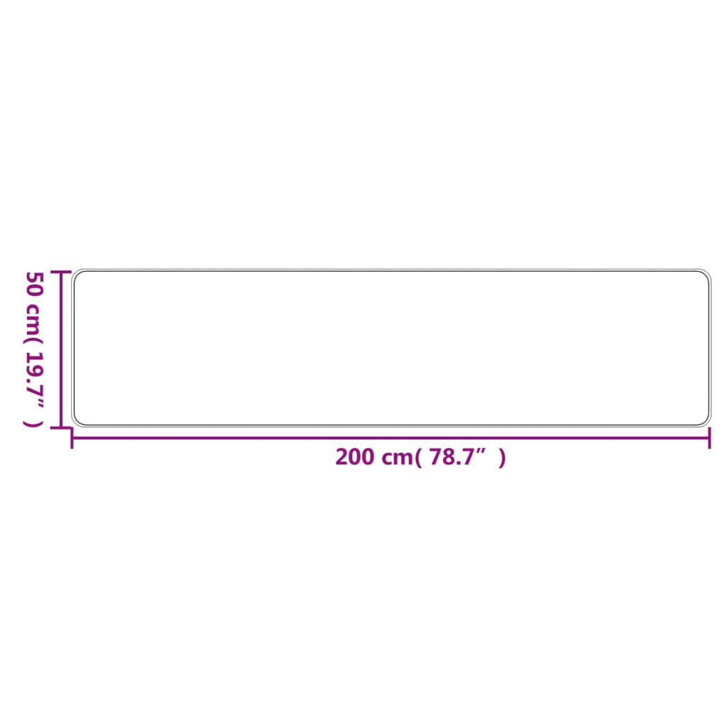 vidaXL Covor traversă aspect sisal, antracit, 50x200 cm vidaXL Covor traversă aspect sisal, antracit, 50x200 cm