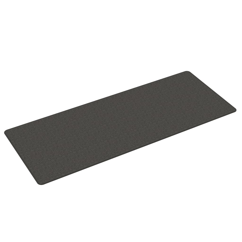 vidaXL Covor traversă aspect sisal, antracit, 80x200 cm vidaXL Covor traversă aspect sisal, antracit, 80x200 cm