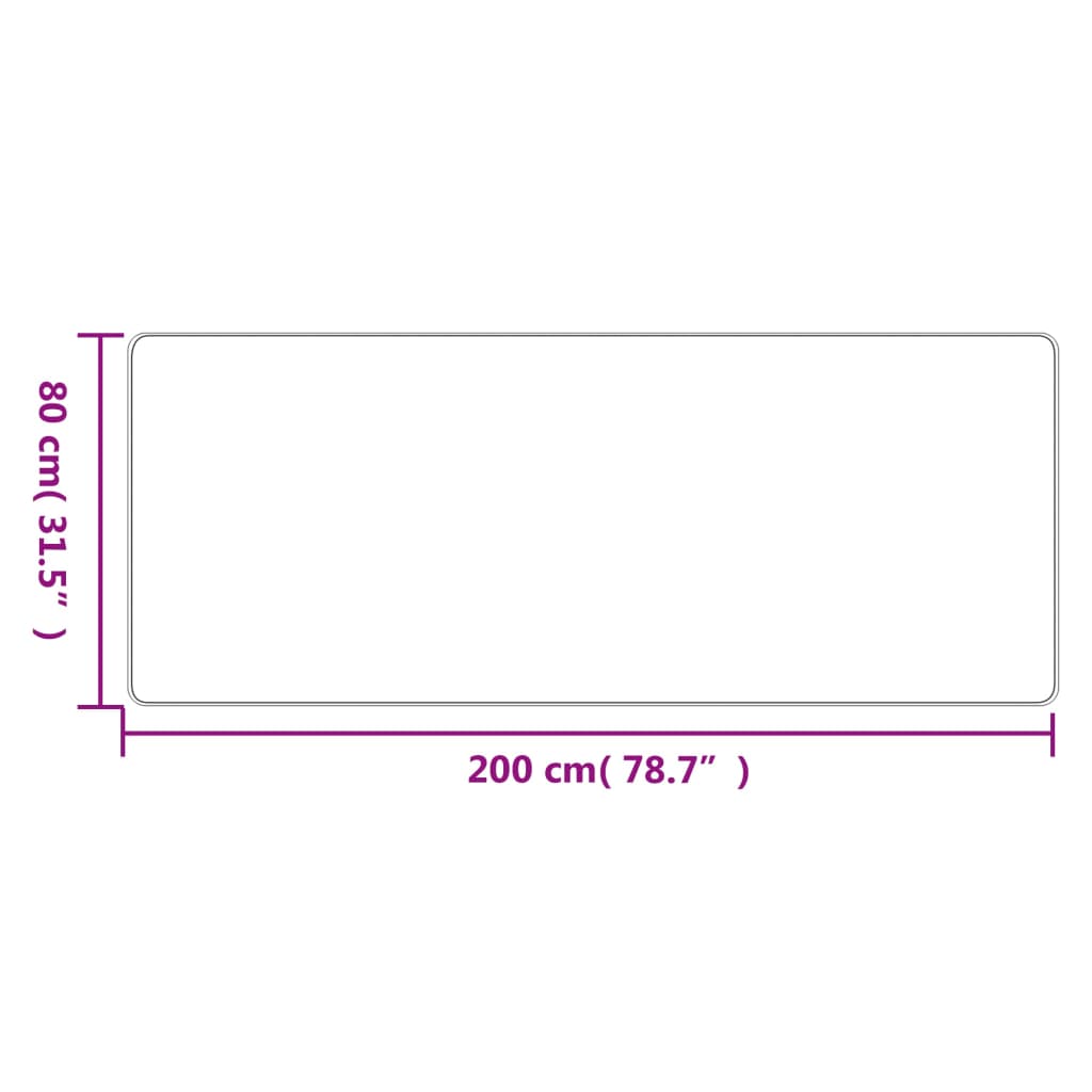 vidaXL Covor traversă aspect sisal, nisipiu, 80x200 cm vidaXL Covor traversă aspect sisal, nisipiu, 80x200 cm