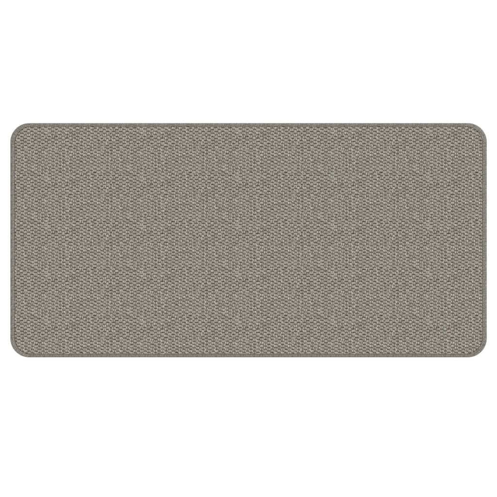 vidaXL Covor traversă cu aspect sisal, argintiu, 50x100 cm