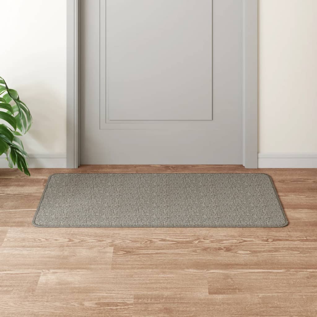 vidaXL Covor traversă cu aspect sisal, argintiu, 50x100 cm