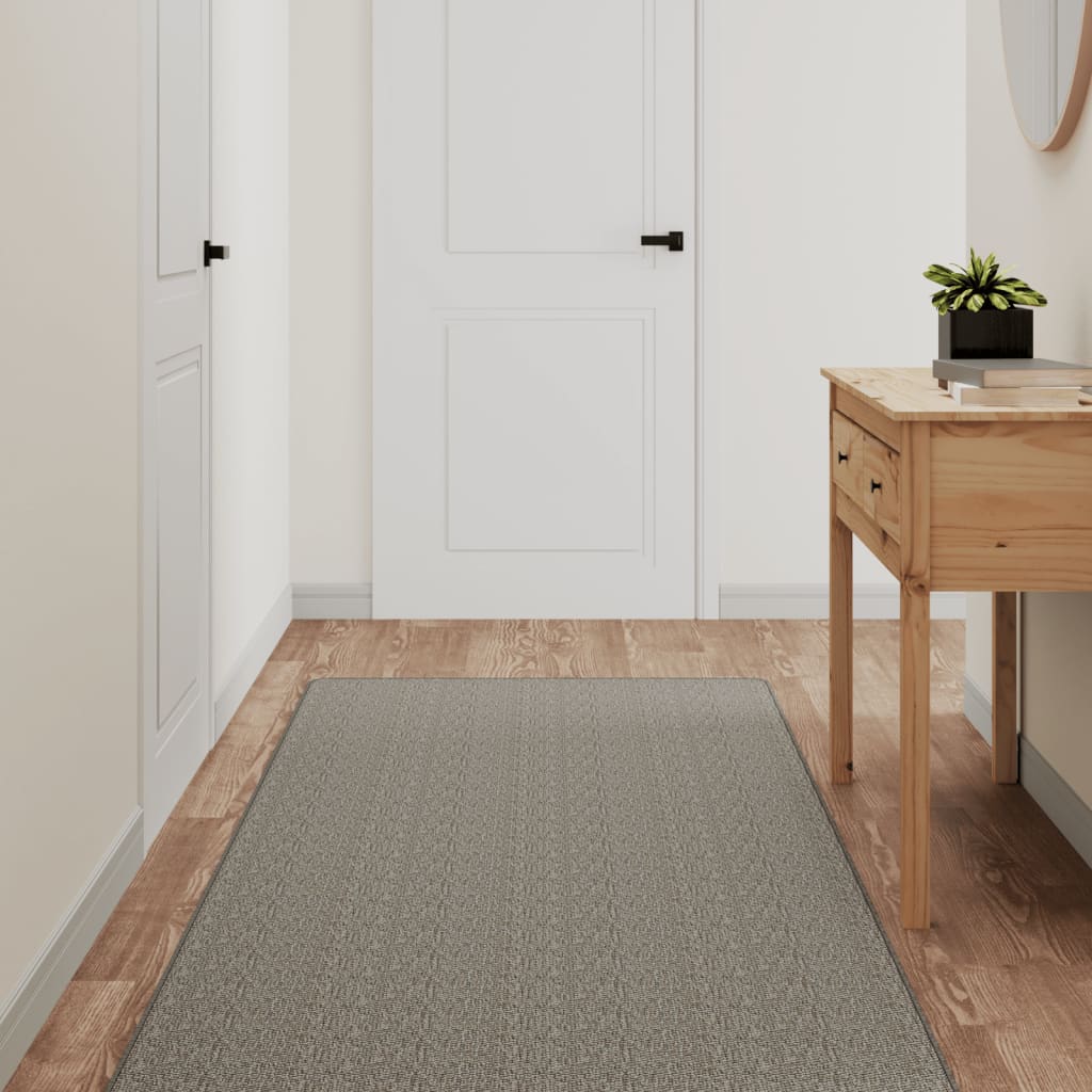 vidaXL Covor traversă cu aspect sisal, argintiu, 80x150 cm vidaXL Covor traversă cu aspect sisal, argintiu, 80x150 cm