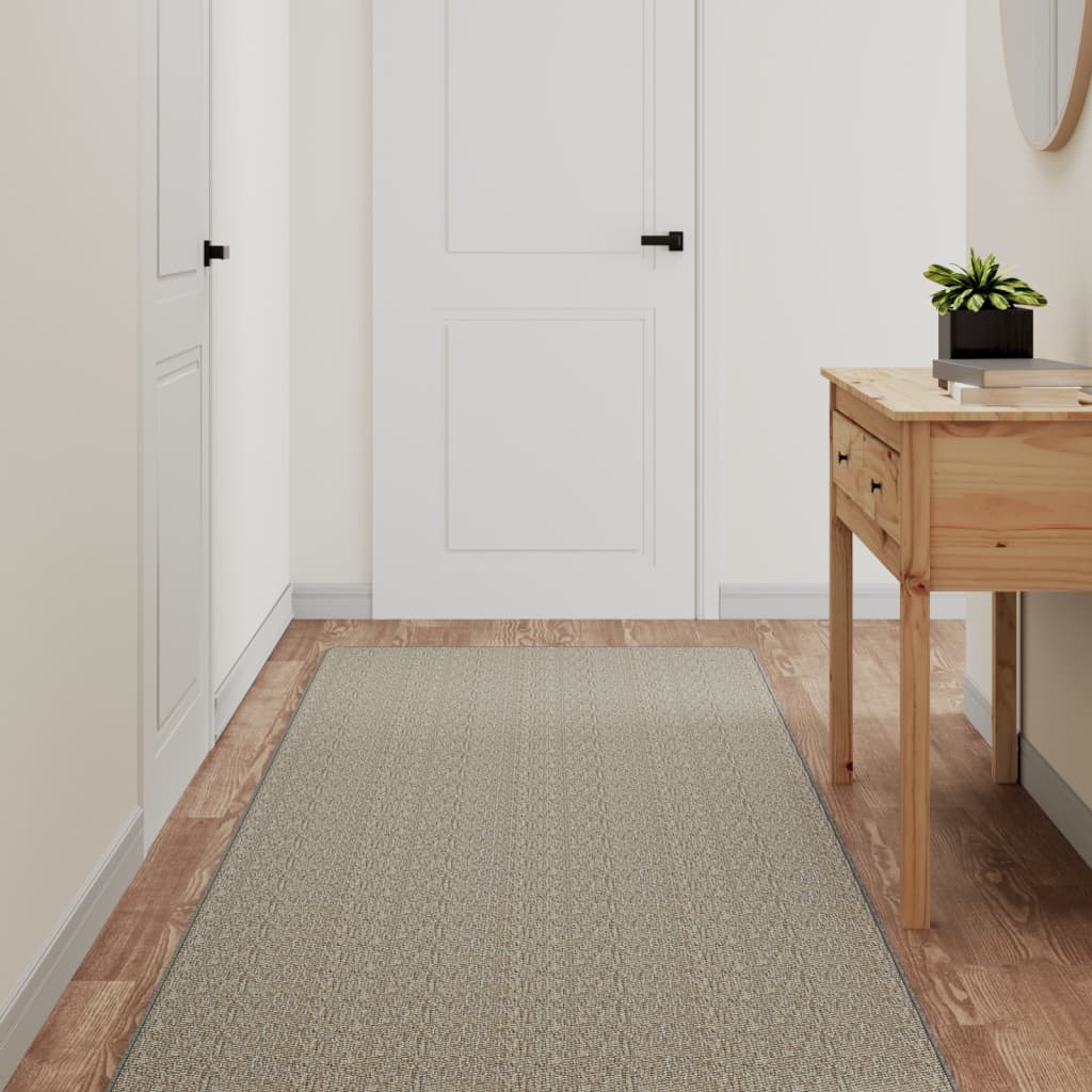 vidaXL Covor traversă cu aspect sisal, argintiu, 80x300 cm vidaXL Covor traversă cu aspect sisal, argintiu, 80x300 cm