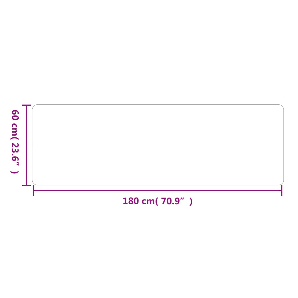 vidaXL Covor traversă, gri, 60x180 cm vidaXL Covor traversă, gri, 60x180 cm