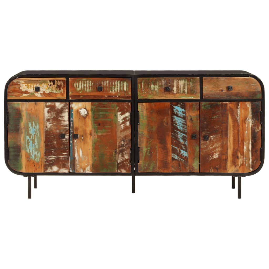 vidaXL Dulap, 140x35x70 cm, lemn masiv reciclat și metal vidaXL Dulap, 140x35x70 cm, lemn masiv reciclat și metal