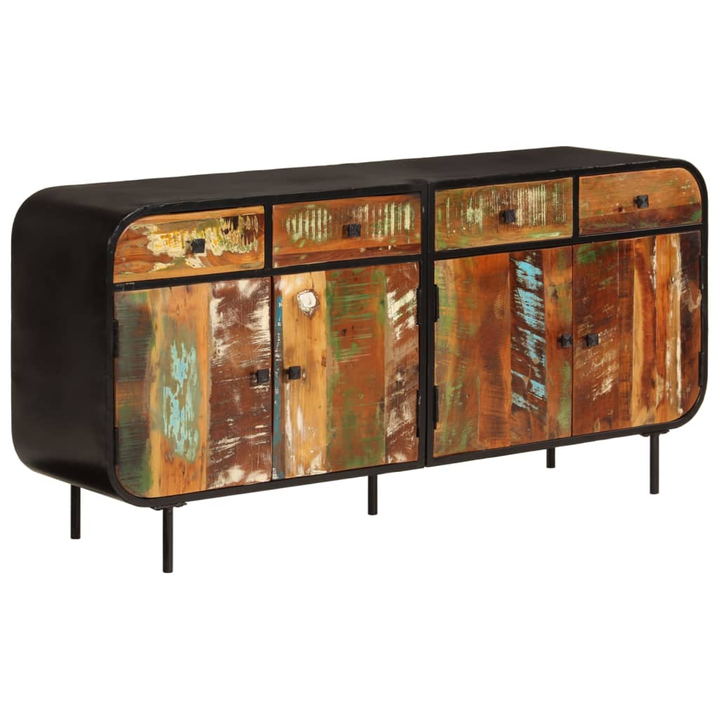 vidaXL Dulap, 140x35x70 cm, lemn masiv reciclat și metal vidaXL Dulap, 140x35x70 cm, lemn masiv reciclat și metal