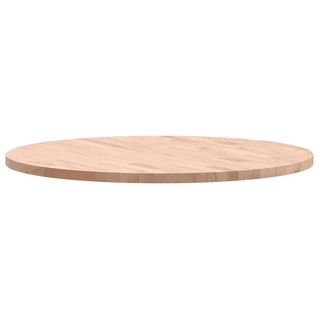 vidaXL Blat de masă rotund, Ø80x2,5 cm, lemn masiv de fag vidaXL Blat de masă rotund, Ø80x2,5 cm, lemn masiv de fag
