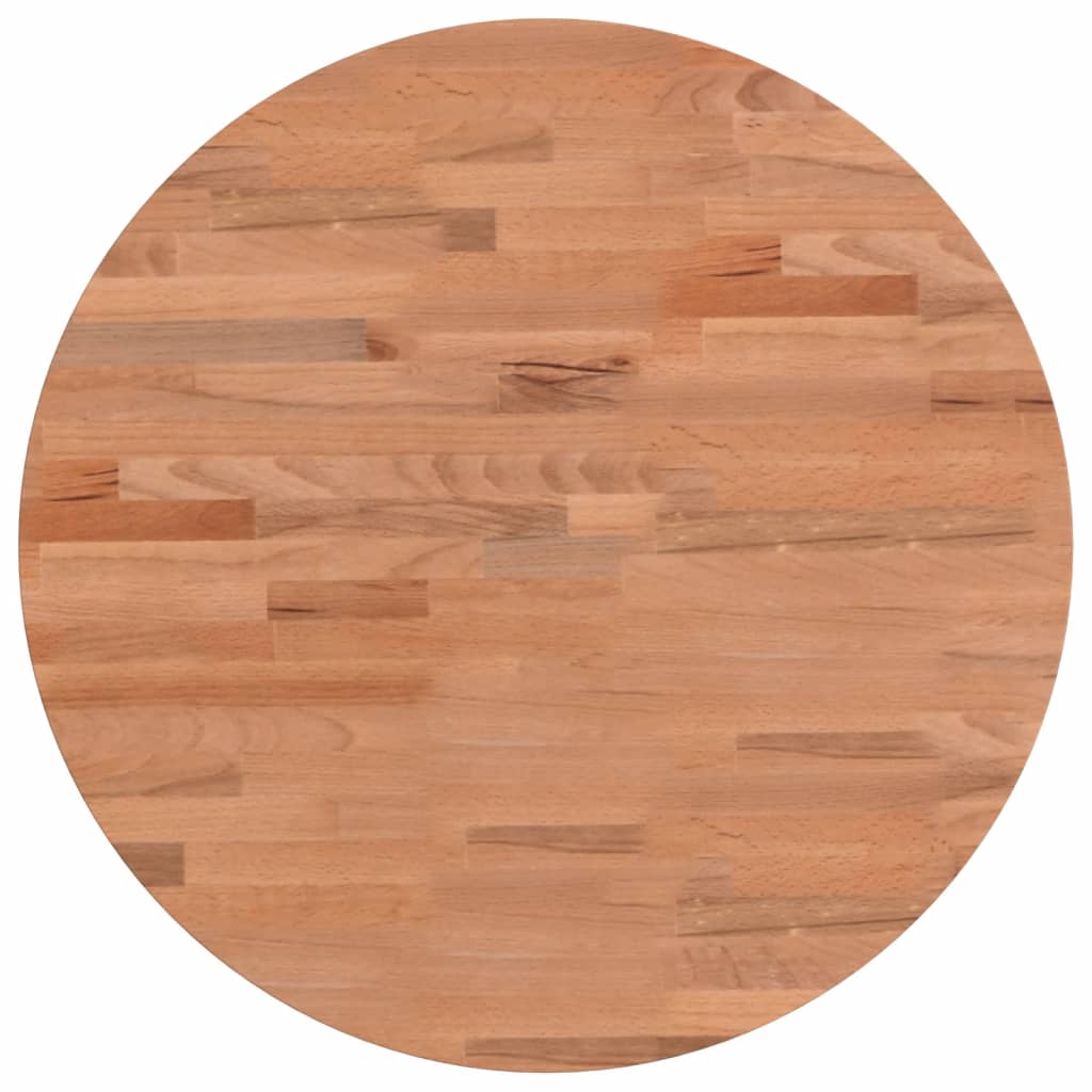 vidaXL Blat de masă rotund, Ø50x2,5 cm, lemn masiv de fag vidaXL Blat de masă rotund, Ø50x2,5 cm, lemn masiv de fag