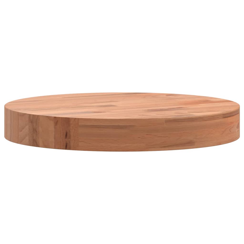 vidaXL Blat de masă rotund, Ø30x4 cm, lemn masiv de fag vidaXL Blat de masă rotund, Ø30x4 cm, lemn masiv de fag