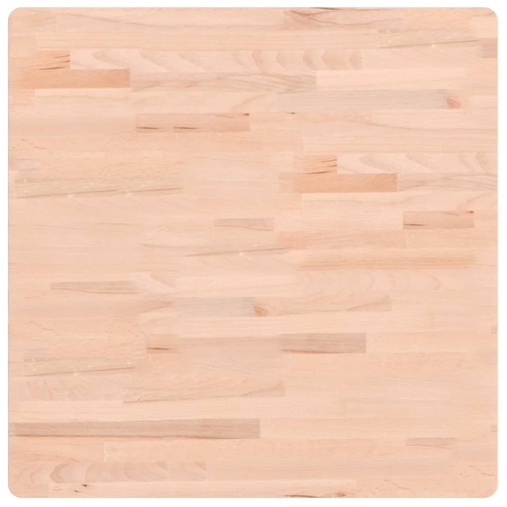 vidaXL Blat de masă pătrat, 70x70x2,5 cm, lemn masiv de fag