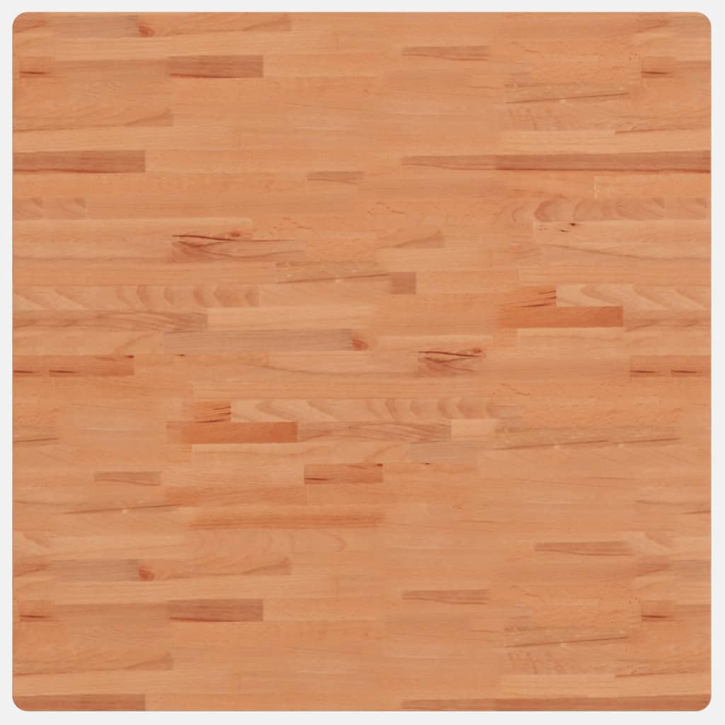 vidaXL Blat de masă pătrat, 90x90x2,5 cm, lemn masiv de fag