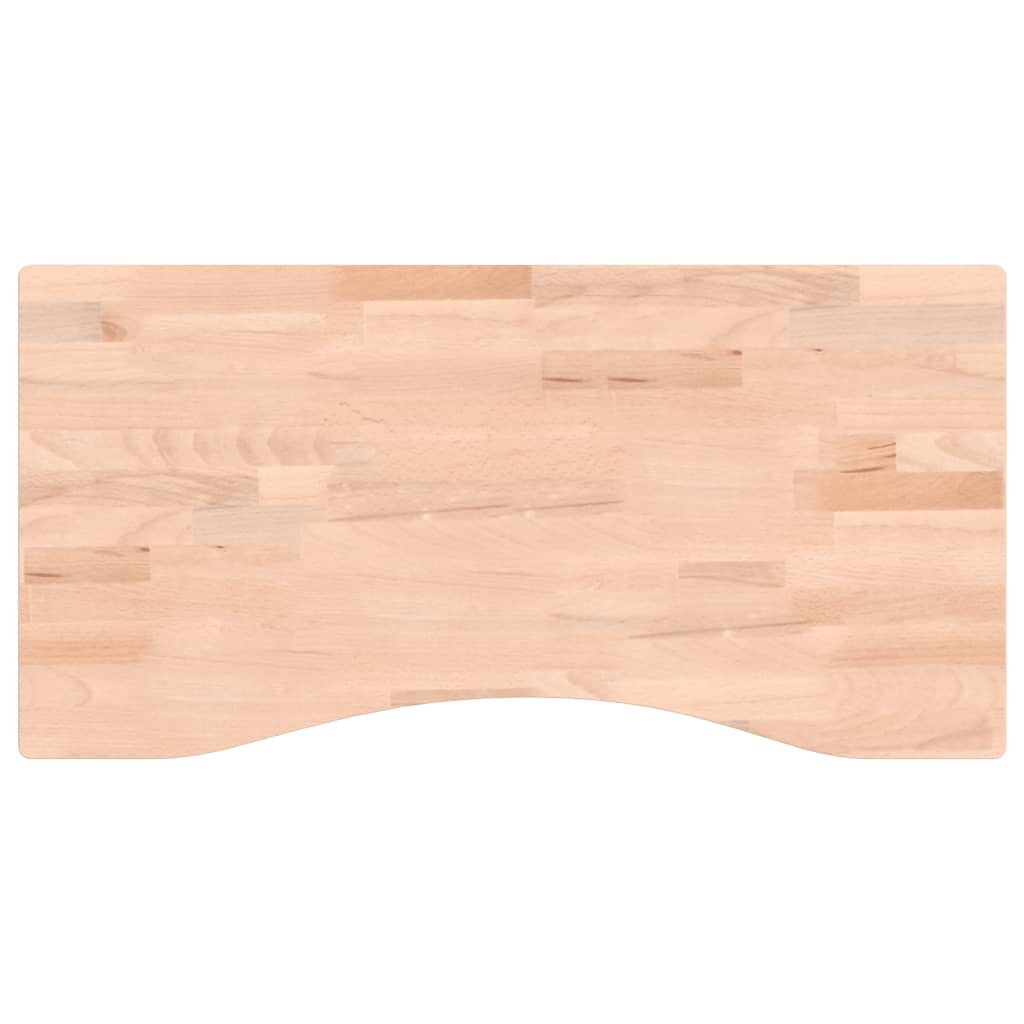 vidaXL Blat de birou, 80x(36-40)x2,5 cm, lemn masiv de fag vidaXL Blat de birou, 80x(36-40)x2,5 cm, lemn masiv de fag