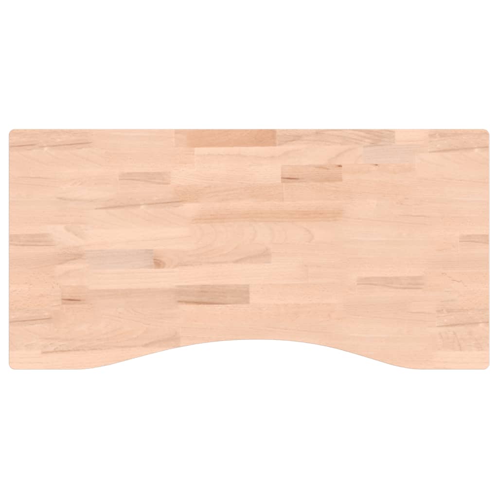 vidaXL Blat de birou, 80x(36-40)x4 cm, lemn masiv de fag
