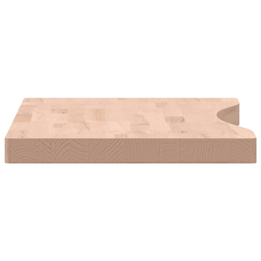 vidaXL Blat de birou, 80x(36-40)x4 cm, lemn masiv de fag