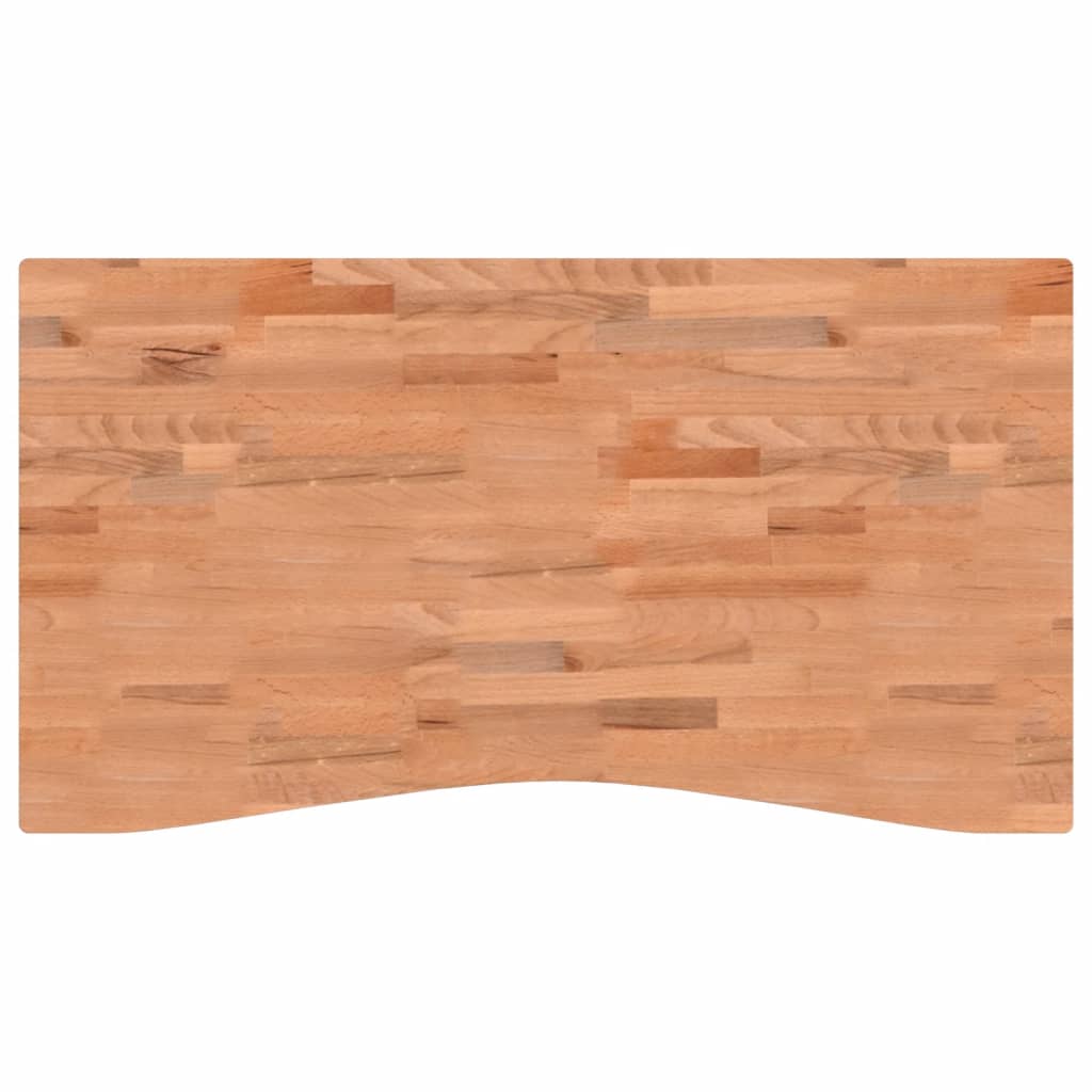 vidaXL Blat de birou, 110x(55-60)x1,5 cm, lemn masiv de fag vidaXL Blat de birou, 110x(55-60)x1,5 cm, lemn masiv de fag