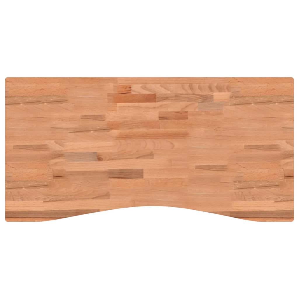 vidaXL Blat de birou, 100x(45-50)x2,5 cm, lemn masiv de fag vidaXL Blat de birou, 100x(45-50)x2,5 cm, lemn masiv de fag