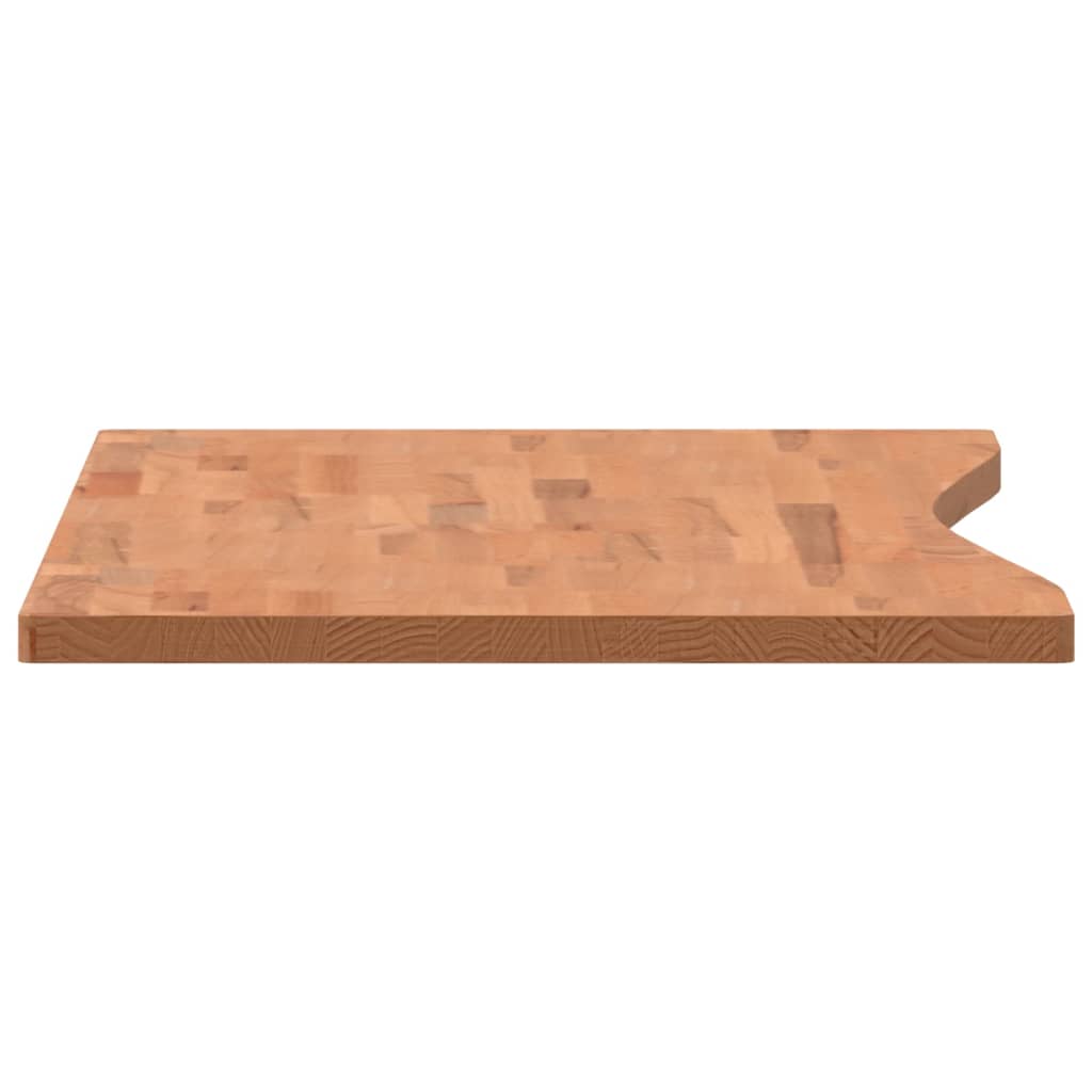 vidaXL Blat de birou, 110x(50-55)x2,5 cm, lemn masiv de fag vidaXL Blat de birou, 110x(50-55)x2,5 cm, lemn masiv de fag