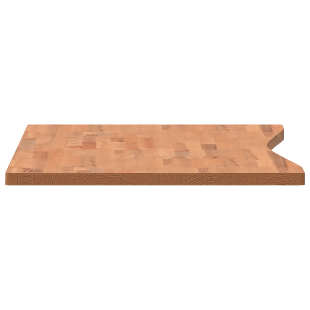 vidaXL Blat de birou, 110x(55-60)x2,5 cm, lemn masiv de fag vidaXL Blat de birou, 110x(55-60)x2,5 cm, lemn masiv de fag