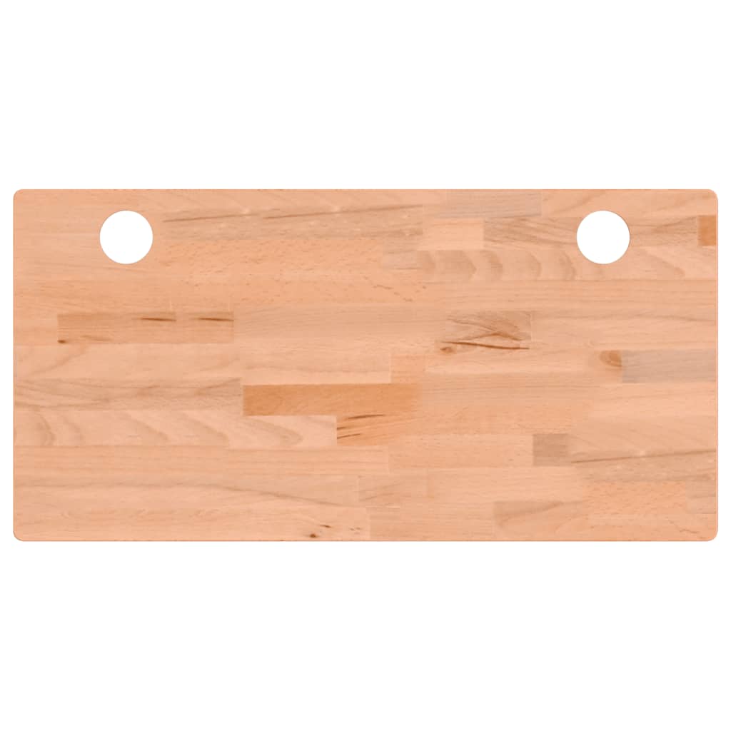 vidaXL Blat de birou, 80x40x2,5 cm, lemn masiv de fag