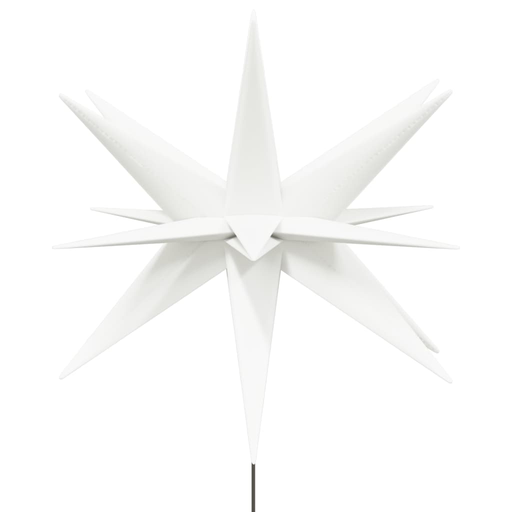 vidaXL Lumină de Crăciun cu LED/țăruș de sol alb 57 cm pliabil
