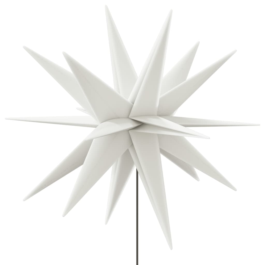 vidaXL Lumină de Crăciun cu LED/țăruș de sol alb 57 cm pliabil
