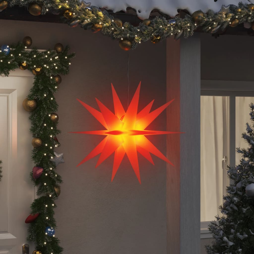 vidaXL Lumină de Crăciun cu LED, roșu, 100 cm, pliabil vidaXL Lumină de Crăciun cu LED, roșu, 100 cm, pliabil