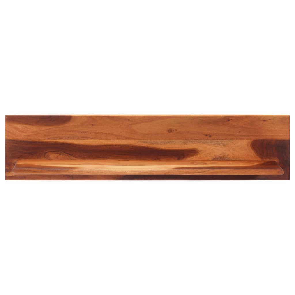 vidaXL Rafturi de perete, 2 buc., 112x20x26 cm, lemn masiv de acacia