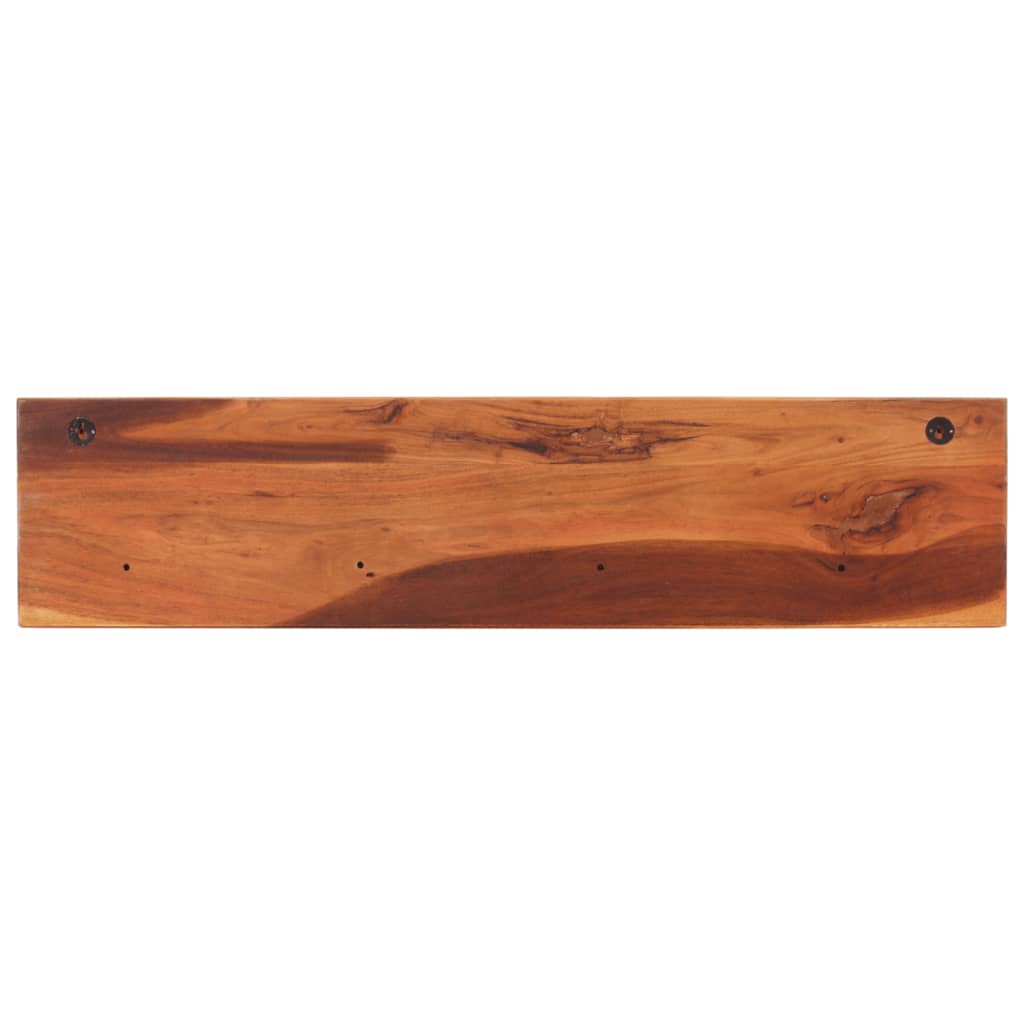 vidaXL Rafturi de perete, 2 buc., 112x20x26 cm, lemn masiv de acacia