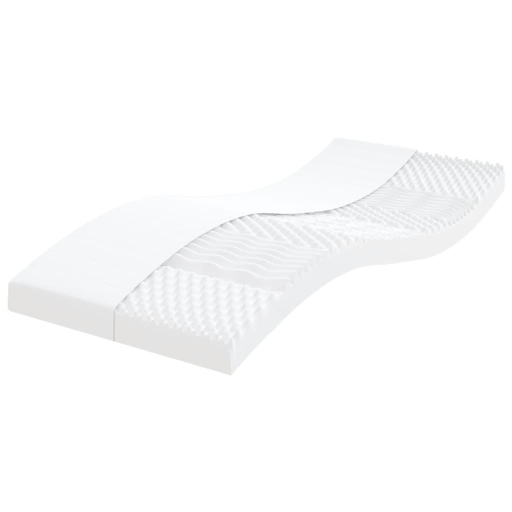 vidaXL Saltea din spumă, alb, 90x190 cm, duritate 7 zone 20 ILD vidaXL Saltea din spumă, alb, 90x190 cm, duritate 7 zone 20 ILD