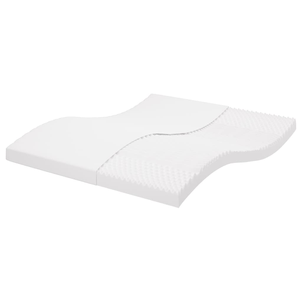 vidaXL Saltea din spumă, alb, 180x200 cm, 7 zone, duritate 20 ILD vidaXL Saltea din spumă, alb, 180x200 cm, 7 zone, duritate 20 ILD