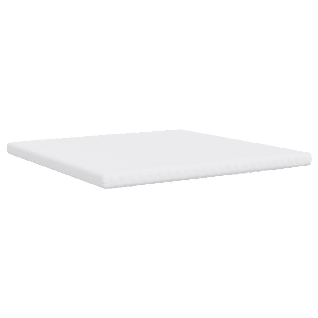 vidaXL Saltea din spumă, alb, 200x200 cm, 7 zone, duritate 20 ILD