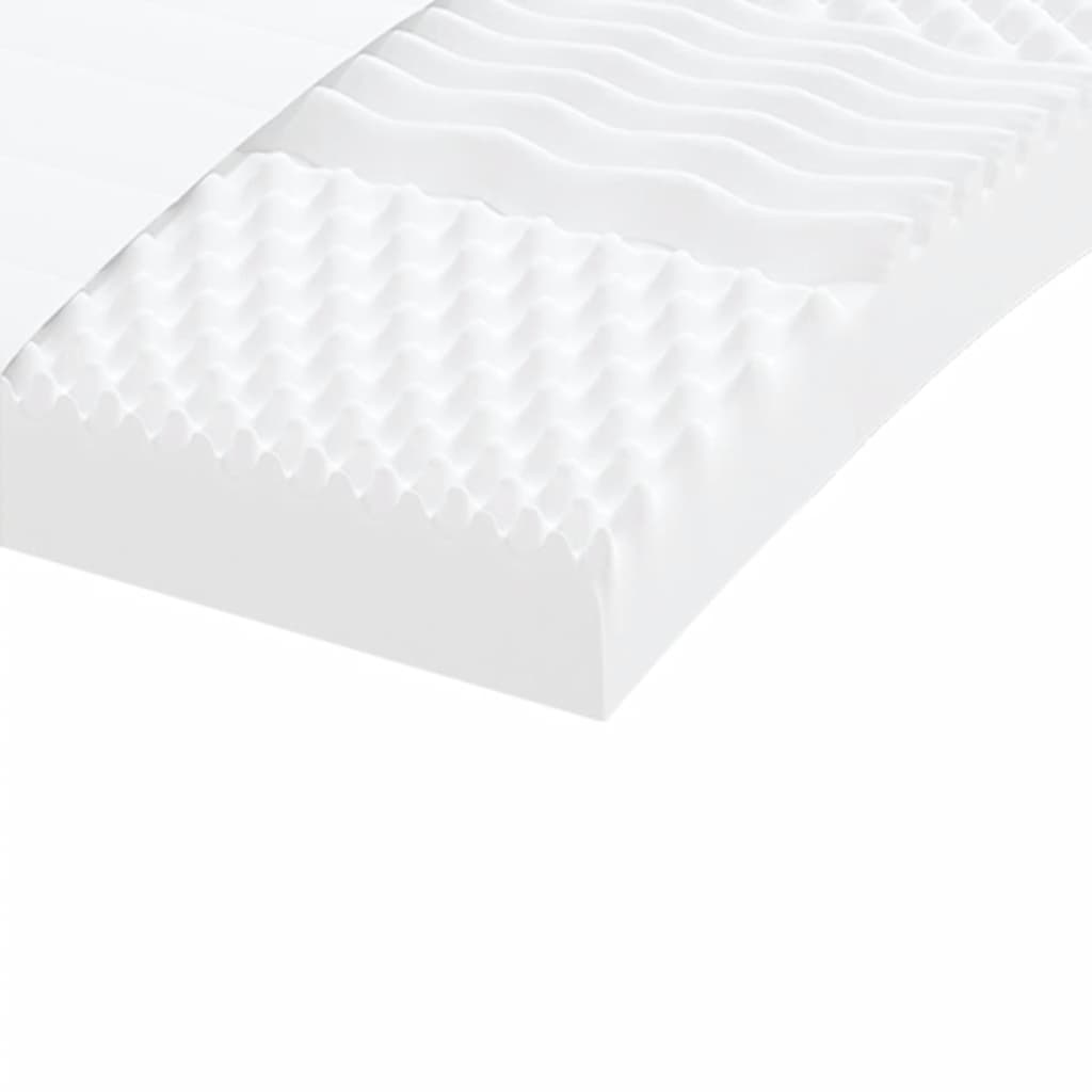 vidaXL Saltele din spumă, 2 buc. alb 90x190 cm, 7 zone duritate 20 ILD vidaXL Saltele din spumă, 2 buc. alb 90x190 cm, 7 zone duritate 20 ILD