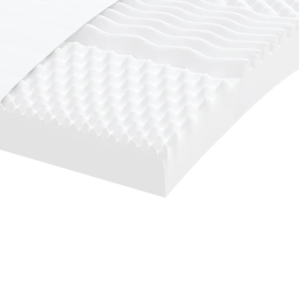 vidaXL Saltele din spumă, 2 buc. alb 90x200 cm, 7 zone duritate 20 ILD vidaXL Saltele din spumă, 2 buc. alb 90x200 cm, 7 zone duritate 20 ILD