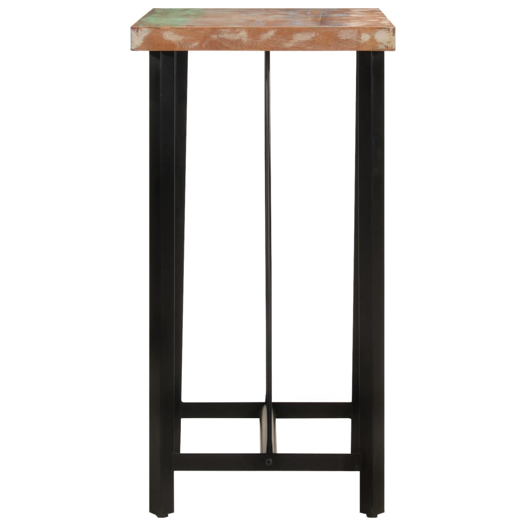 vidaXL Masă de bar, 55x55x107 cm, lemn masiv reciclat și fier vidaXL Masă de bar, 55x55x107 cm, lemn masiv reciclat și fier
