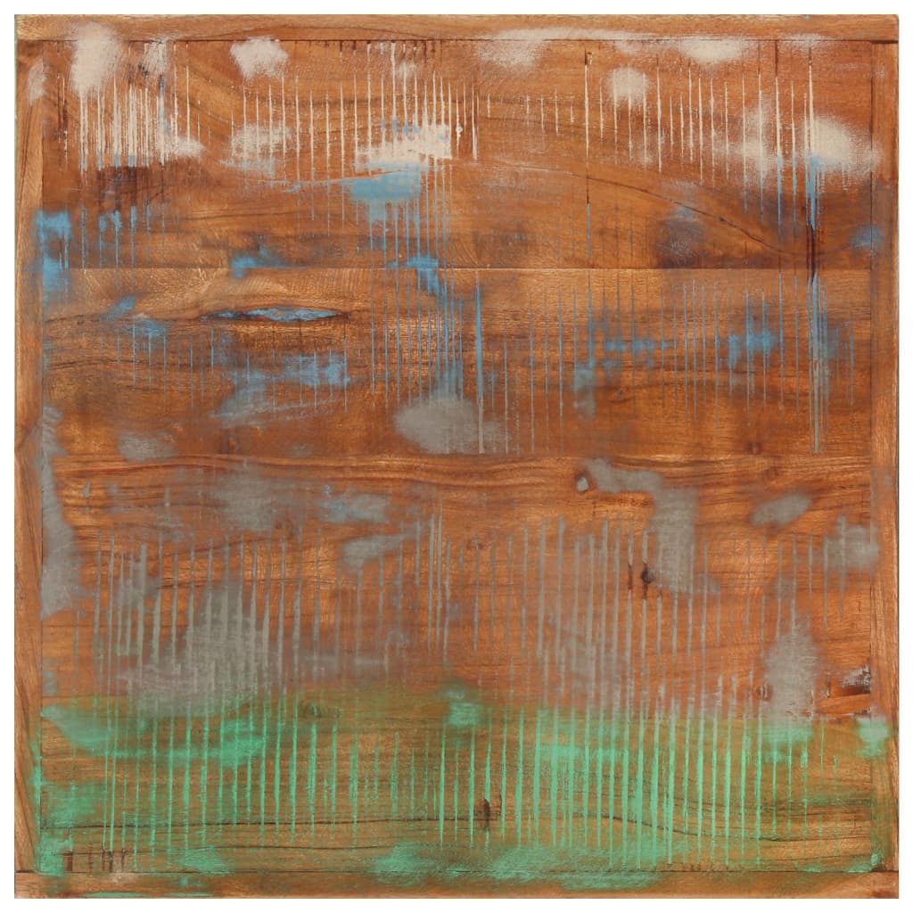 vidaXL Masă de bar, 55x55x107 cm, lemn masiv reciclat și fier vidaXL Masă de bar, 55x55x107 cm, lemn masiv reciclat și fier