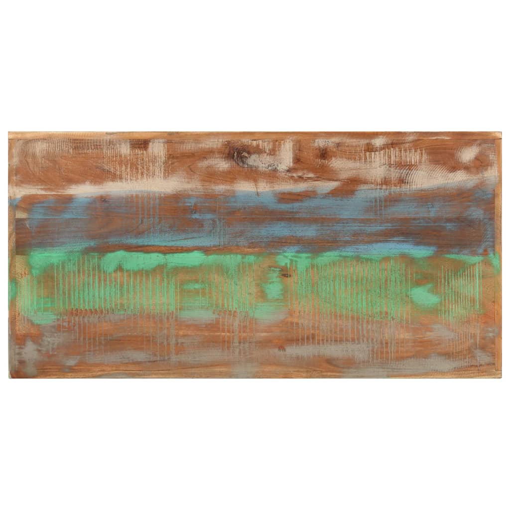 vidaXL Masă de bar, 110x55x107 cm, lemn masiv reciclat și fier
