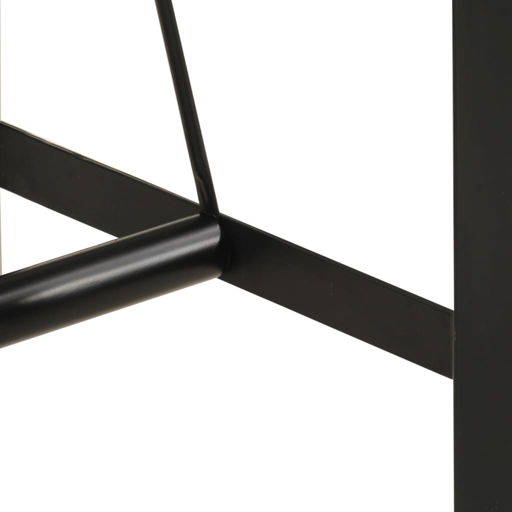 vidaXL Masă de bar, 110x55x107 cm, lemn masiv reciclat și fier