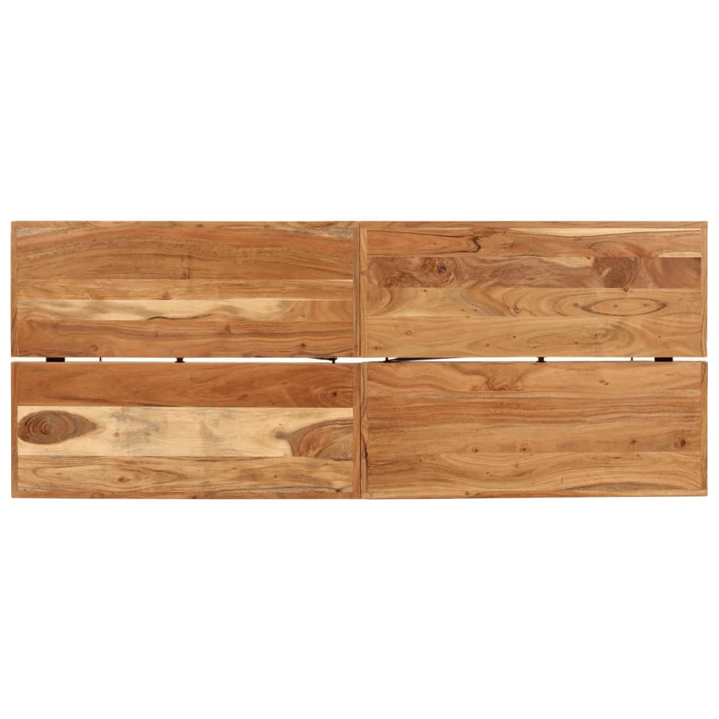 vidaXL Masa de bar 180x70x107 cm, lemn masiv de acacia și fier vidaXL Masa de bar 180x70x107 cm, lemn masiv de acacia și fier