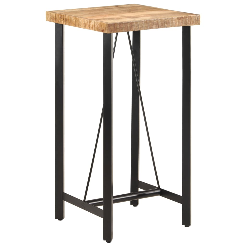 vidaXL Masă de bar, 55x55x107 cm, lemn masiv de mango și fier vidaXL Masă de bar, 55x55x107 cm, lemn masiv de mango și fier