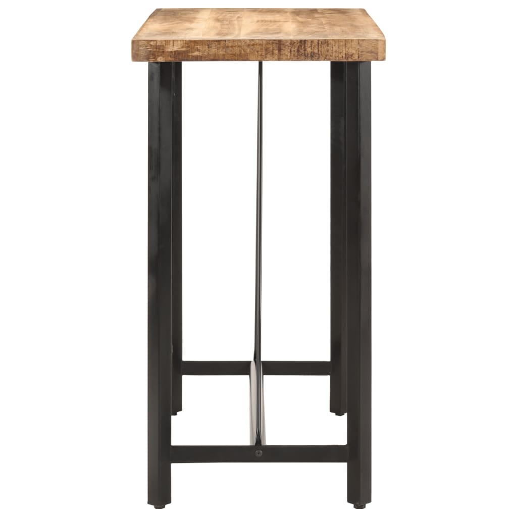 vidaXL Masă de bar, 110x55x107 cm, lemn masiv de mango și fier vidaXL Masă de bar, 110x55x107 cm, lemn masiv de mango și fier